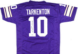 Fran Tarkenton Autographed Purple Pro Style Jersey HOF - Beckett W Hologram