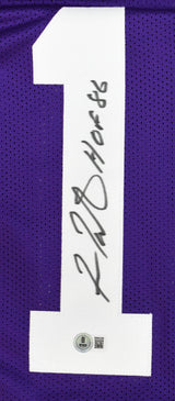 Fran Tarkenton Autographed Purple Pro Style Jersey HOF - Beckett W Hologram