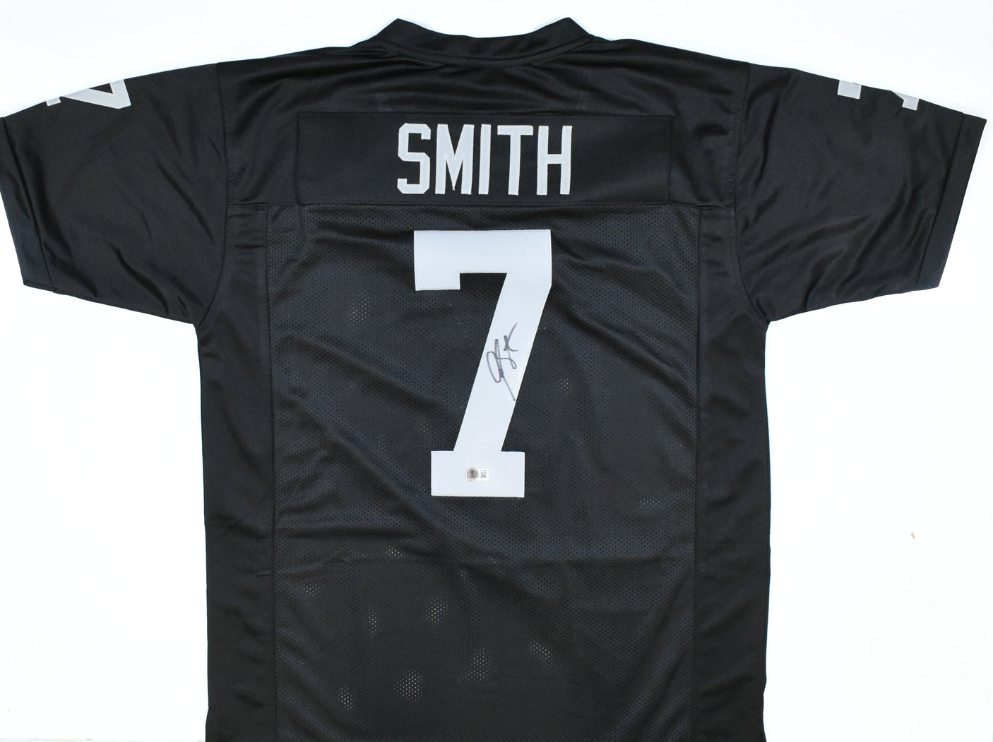 Geno Smith Autographed Black Pro Style Jersey - Beckett W Hologram *Black