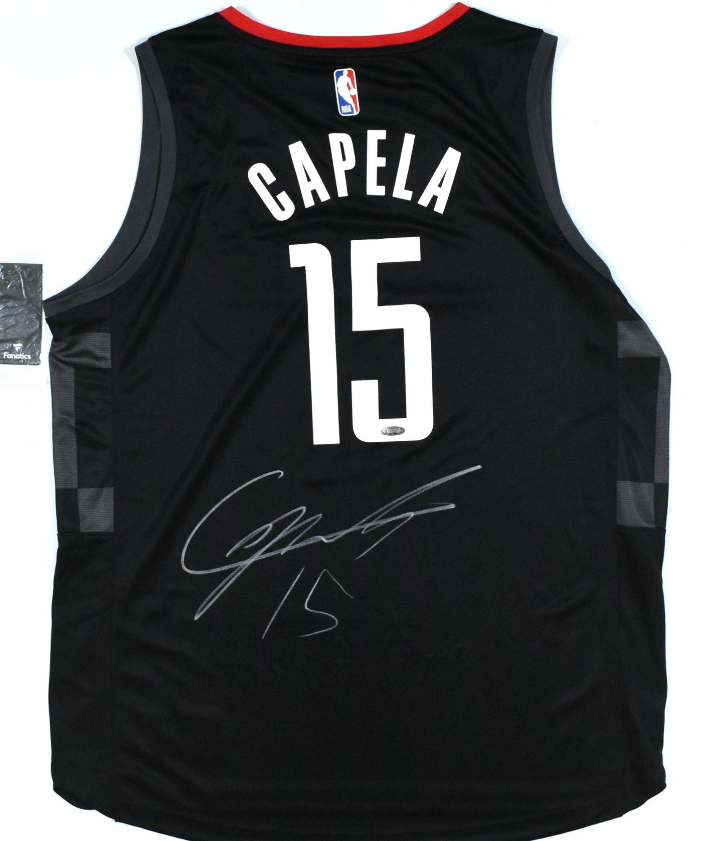 Clint Capela Autographed Houston Rockets Black Nike Fast Break Jersey - Tristar