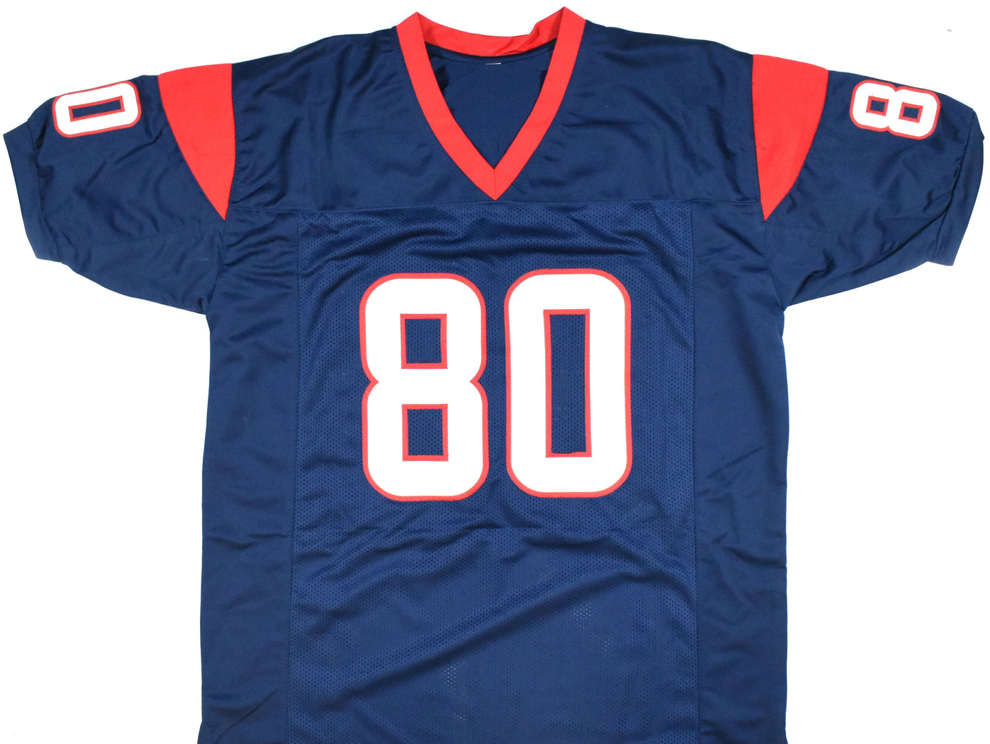 Andre Johnson Autographed Blue Pro Style Jersey - JSA W *Black