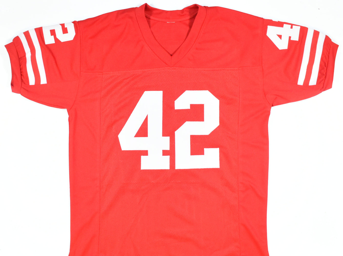 TJ Watt Autographed Red College Style Jersey - JSA W *Black