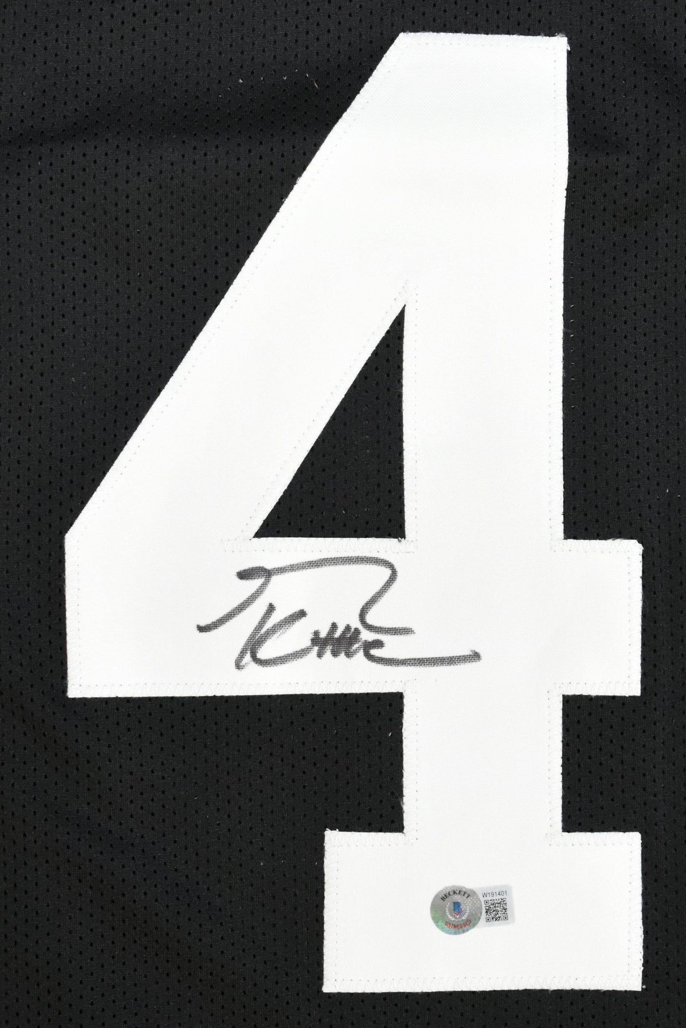 George Kittle Autographed Black College Style Jersey - Beckett W Hologram *Black
