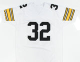 Franco Harris Autographed White Pro Style Jersey - Beckett W Hologram *Silver