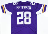 Adrian Peterson Autographed Purple Pro Style Jersey - Beckett W *Black