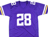 Adrian Peterson Autographed Purple Pro Style Jersey - Beckett W *Black