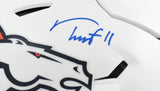 Troy Franklin Signed Denver Broncos F/S ALT 24 Speed Flex Helmet- Beckett W Holo
