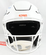 Troy Franklin Signed Denver Broncos F/S ALT 24 Speed Flex Helmet- Beckett W Holo