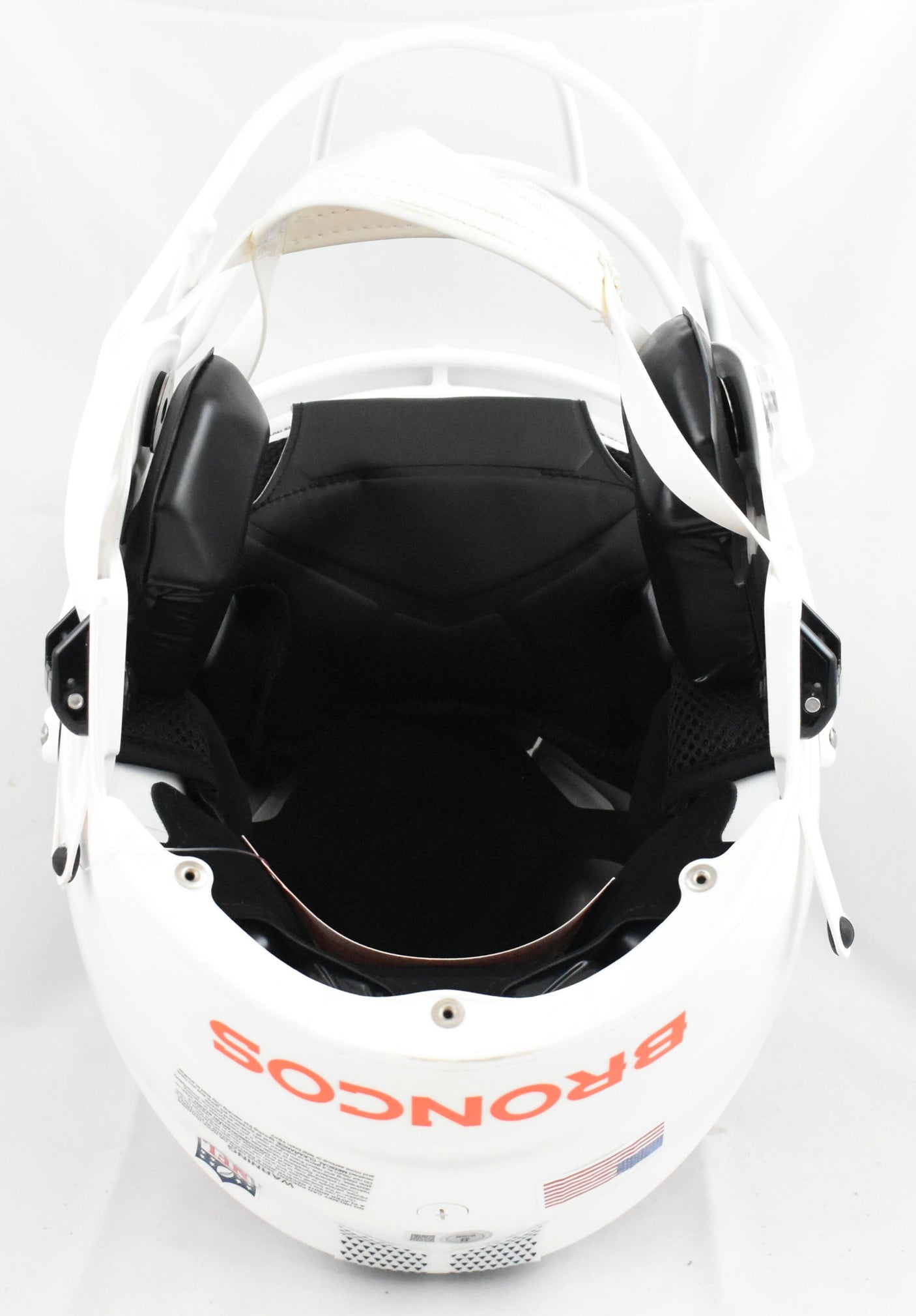 Troy Franklin Signed Denver Broncos F/S ALT 24 Speed Flex Helmet- Beckett W Holo