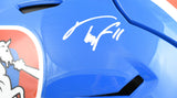 Troy Franklin Signed Denver Broncos F/S 75-96 Speed Flex Helmet - Beckett W Holo