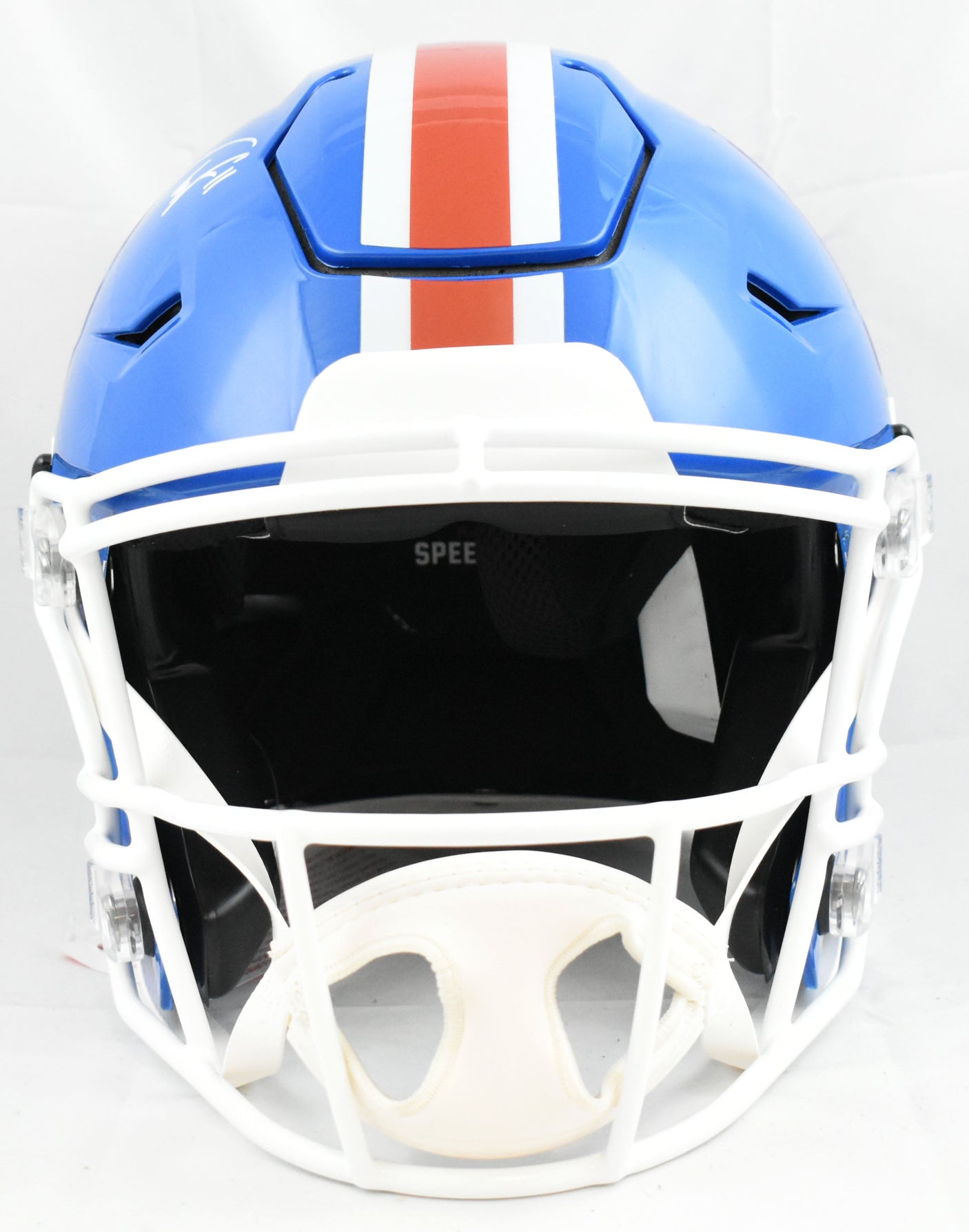 Troy Franklin Signed Denver Broncos F/S 75-96 Speed Flex Helmet - Beckett W Holo