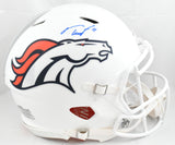 Troy Franklin Signed Broncos F/S Alt 24 Speed Authentic Helmet - Beckett W Holo