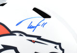 Troy Franklin Autographed Denver Broncos F/S ALT 2024 Helmet - Beckett W Holo