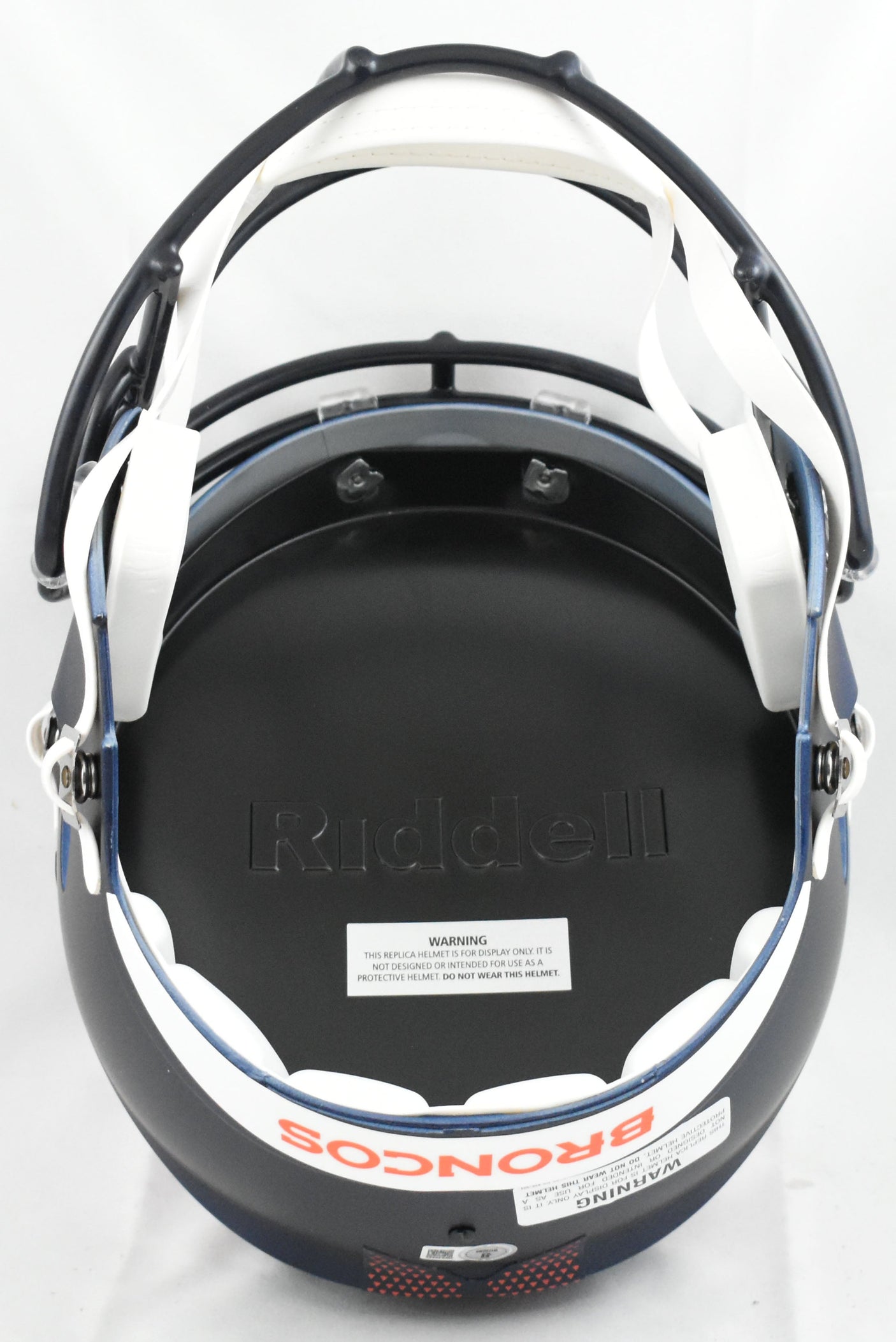 Troy Franklin Autographed Denver Broncos F/S Helmet - Beckett W Hologram *White