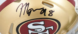 Mykel Williams Autographed 49ers Speed Mini Helmet - Beckett W Hologram *Black