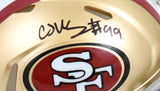 CJ West Autographed San Francisco 49ers Speed Mini Helmet- Beckett W Hologram