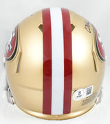 CJ West Autographed San Francisco 49ers Speed Mini Helmet- Beckett W Hologram