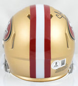 Upton Stout Autographed San Francisco 49ers Speed Mini Helmet - Beckett W Holo