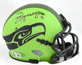 Matt Hasselbeck Autographed Seahawks Rave Speed Mini Helmet - Beckett W Hologram