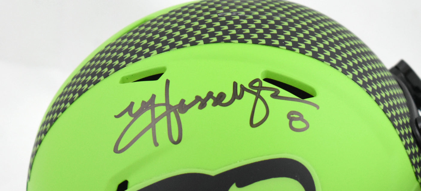 Matt Hasselbeck Autographed Seahawks Rave Speed Mini Helmet - Beckett W Hologram
