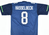 Matt Hasselbeck Autographed Blue Pro Style Jersey - Beckett W Hologram *Black