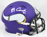 Blake Cashman Autographed Minnesota Vikings Speed Mini Helmet - Beckett W Holo