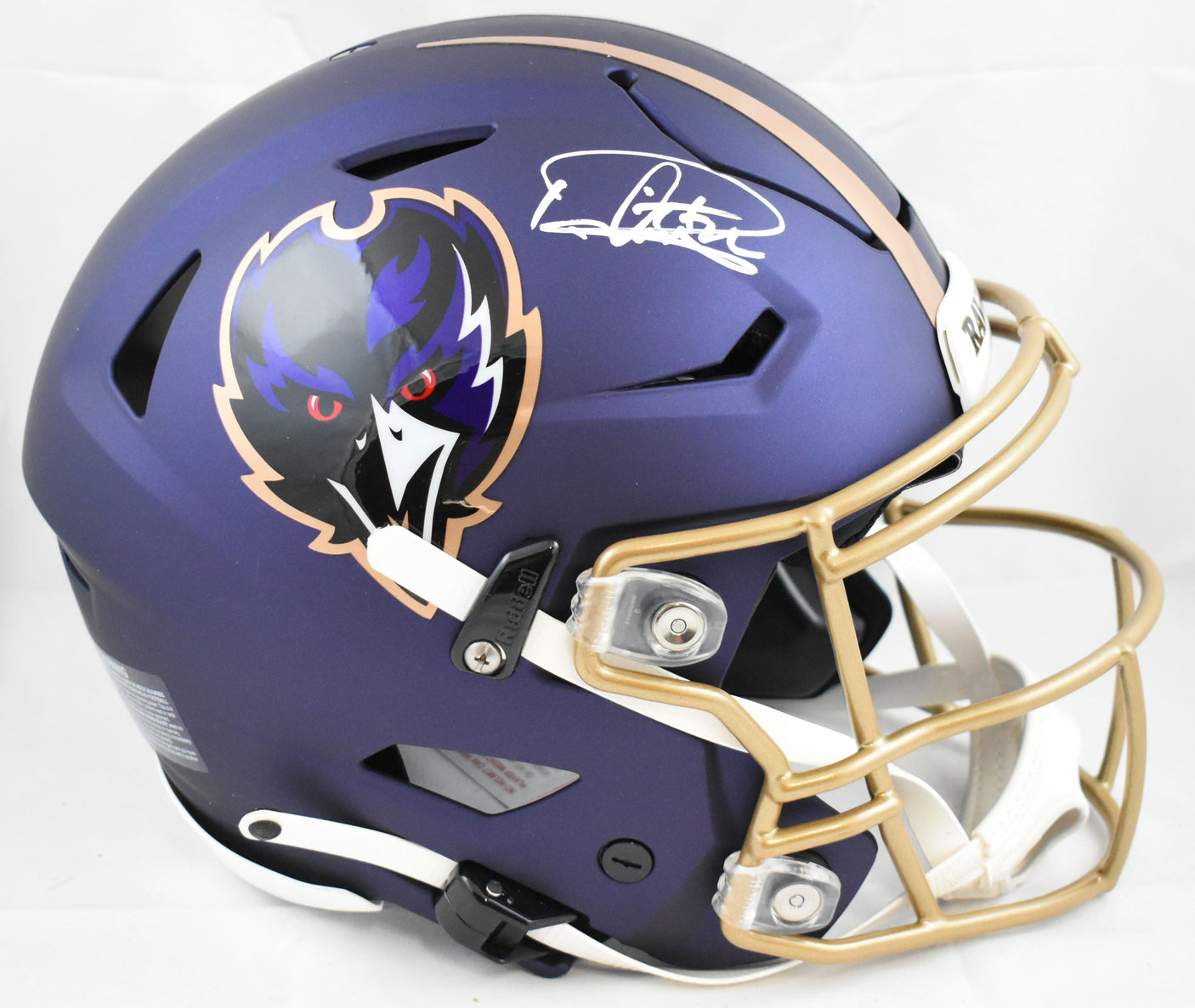 Derrick Henry Autographed Ravens F/S ALT 24 Speed Flex Helmet - Beckett W Holo