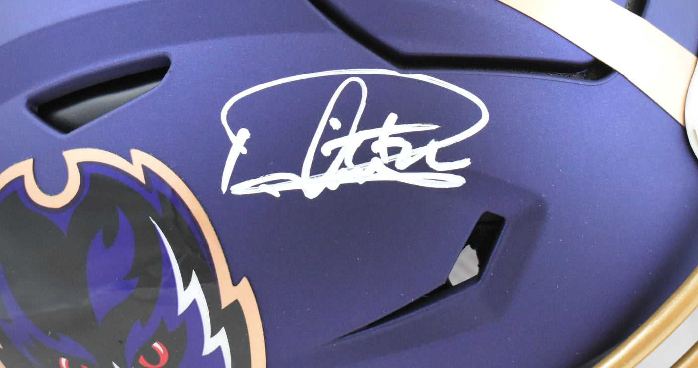 Derrick Henry Autographed Ravens F/S ALT 24 Speed Flex Helmet - Beckett W Holo