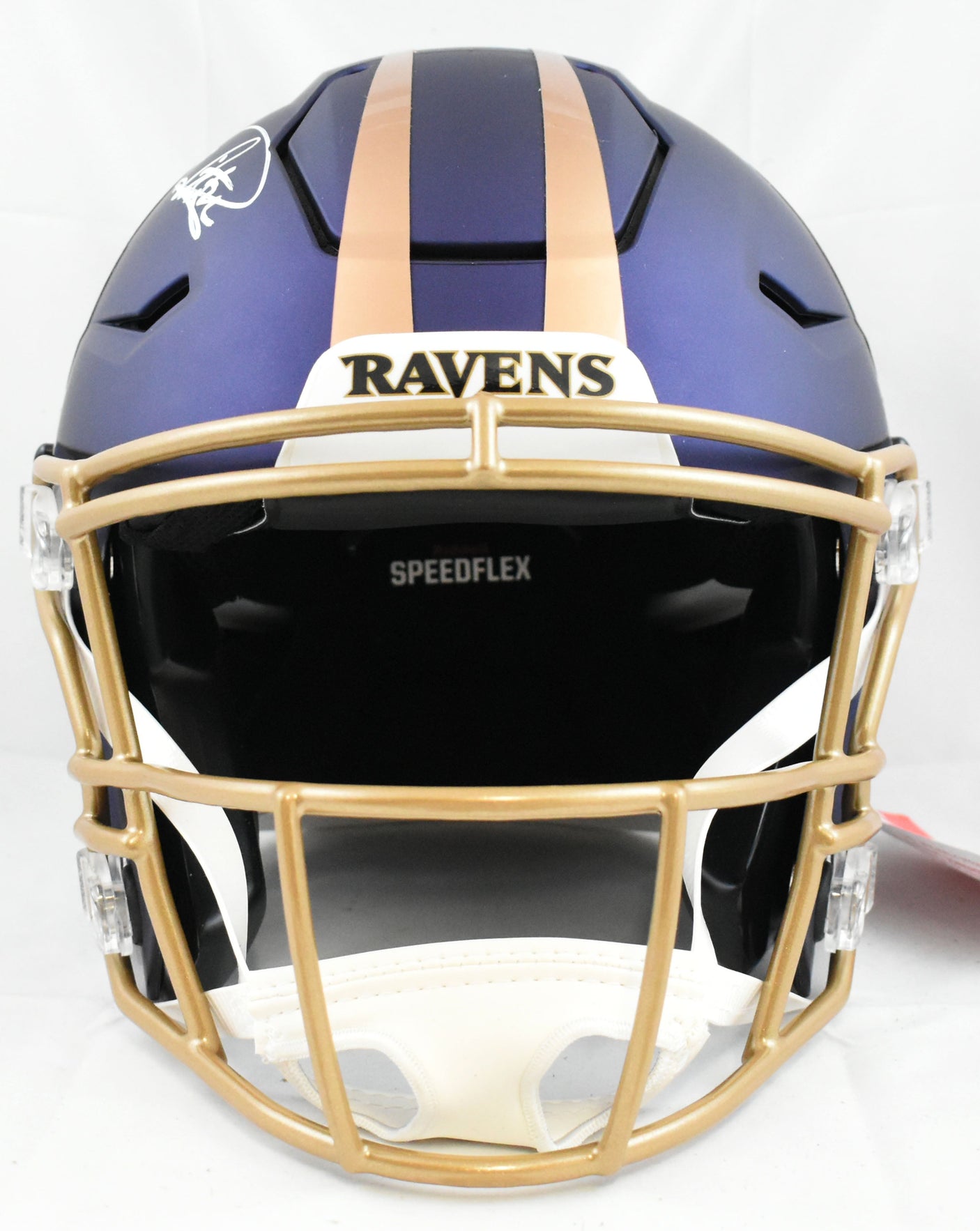 Derrick Henry Autographed Ravens F/S ALT 24 Speed Flex Helmet - Beckett W Holo