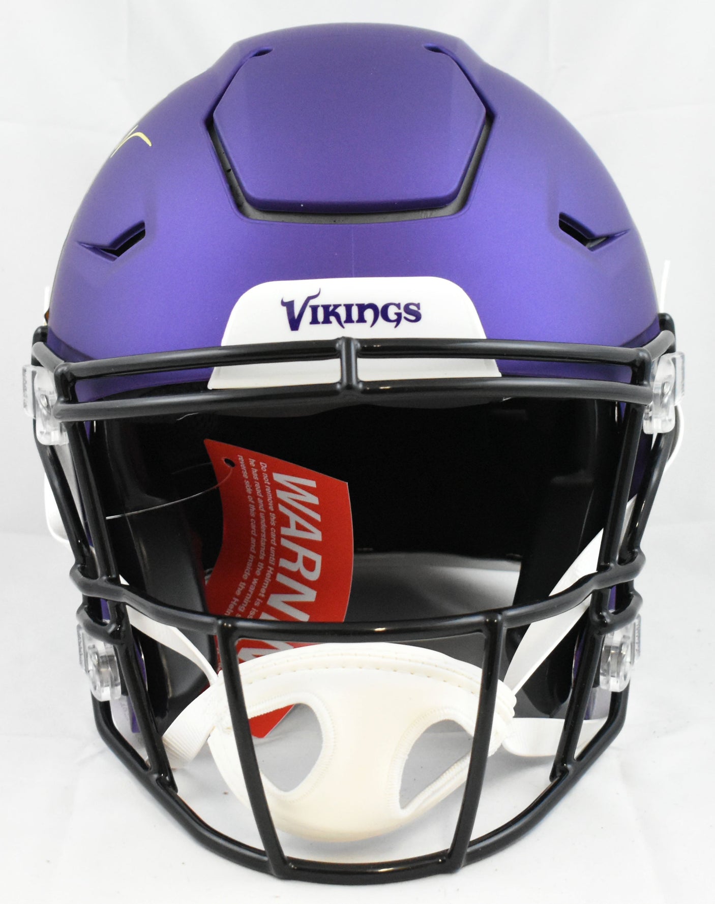 Justin Jefferson Signed Vikings F/S SpeedFlex Helmet - Beckett W Holo *Yellow