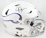 Justin Jefferson Signed Vikings F/S Alt 24 SpeedFlex Helmet - Beckett W Holo