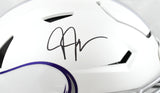 Justin Jefferson Signed Vikings F/S Alt 24 SpeedFlex Helmet - Beckett W Holo
