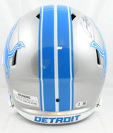 Isaac TeSlaa Autographed Detroit Lions F/S Speed Helmet - Beckett W Hologram