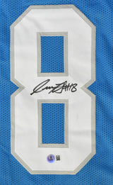 Isaac TeSlaa Autographed Blue Pro Style Jersey - Beckett W Hologram *Black