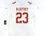 Christian McCaffrey Autographed 49ers Nike Tundra Game Jersey - Fanatics *Black
