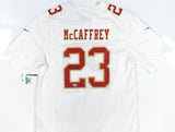 Christian McCaffrey Autographed 49ers Nike Tundra Game Jersey - Fanatics *Stain
