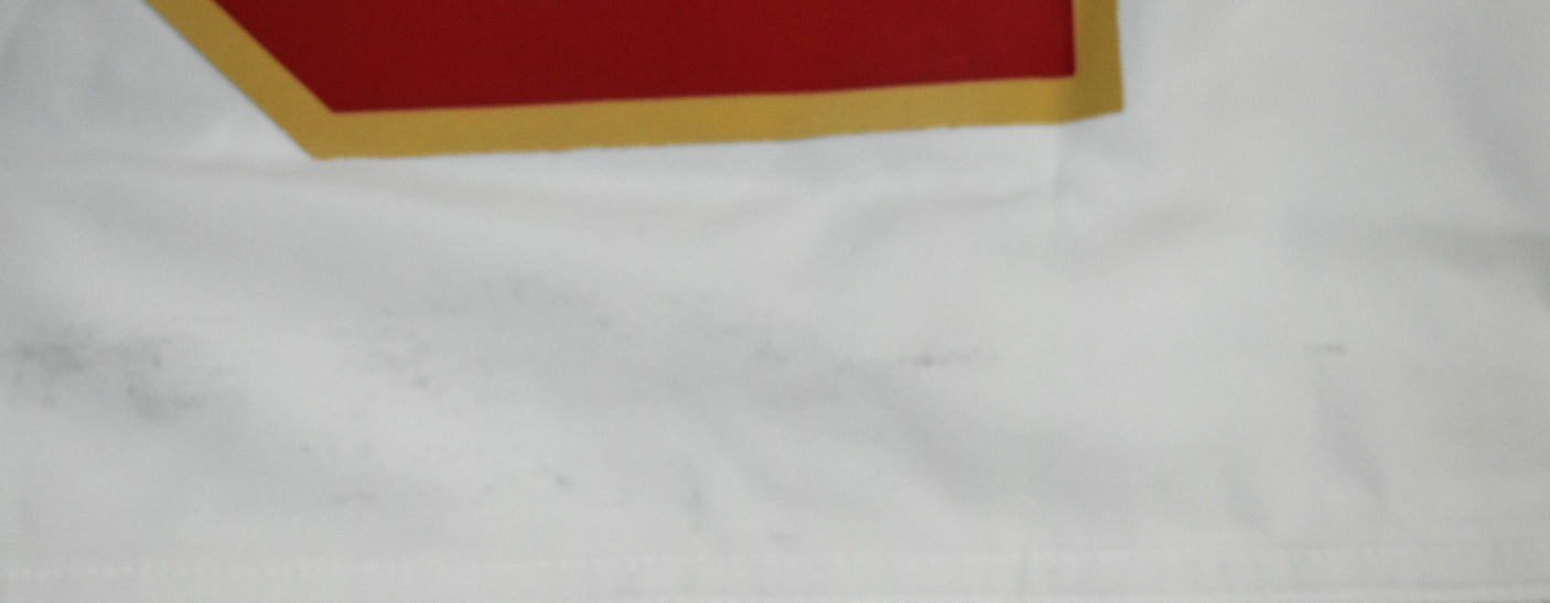 Christian McCaffrey Autographed 49ers Nike Tundra Game Jersey - Fanatics *Stain