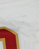 Christian McCaffrey Autographed 49ers Nike Tundra Game Jersey - Fanatics *Stain