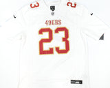 Christian McCaffrey Autographed 49ers Nike Tundra Game Jersey - Fanatics *Stain