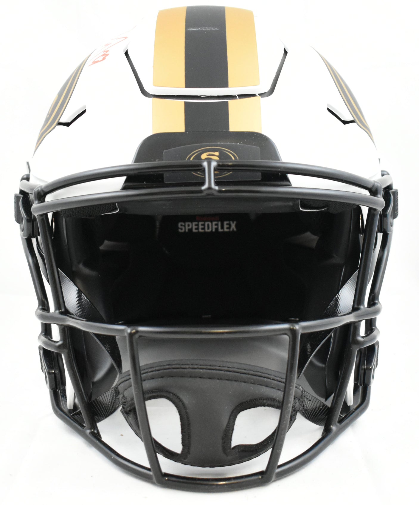 Christian McCaffrey Autographed 49ers F/S Lunar Speed Flex Helmet - Fanatics