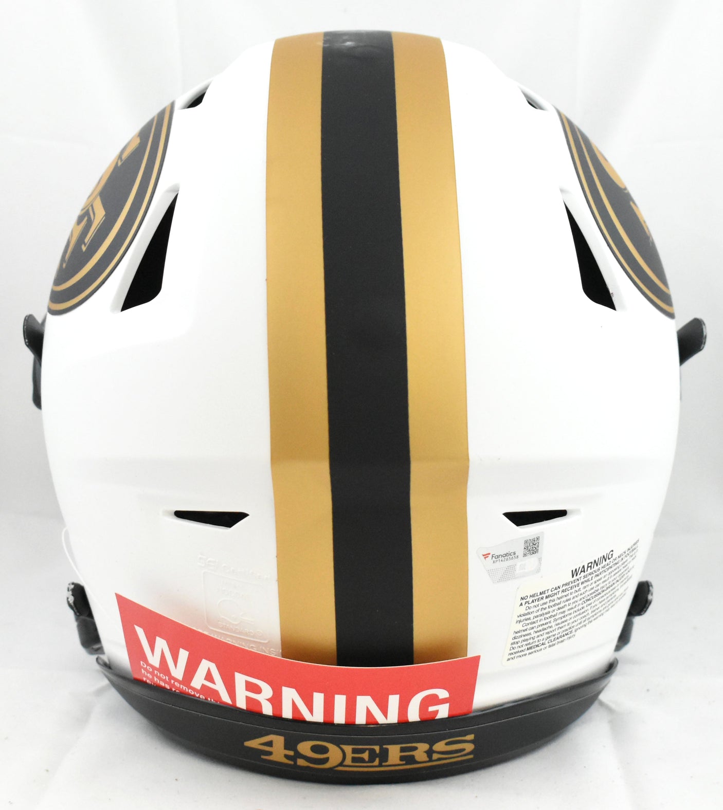 Christian McCaffrey Autographed 49ers F/S Lunar Speed Flex Helmet - Fanatics