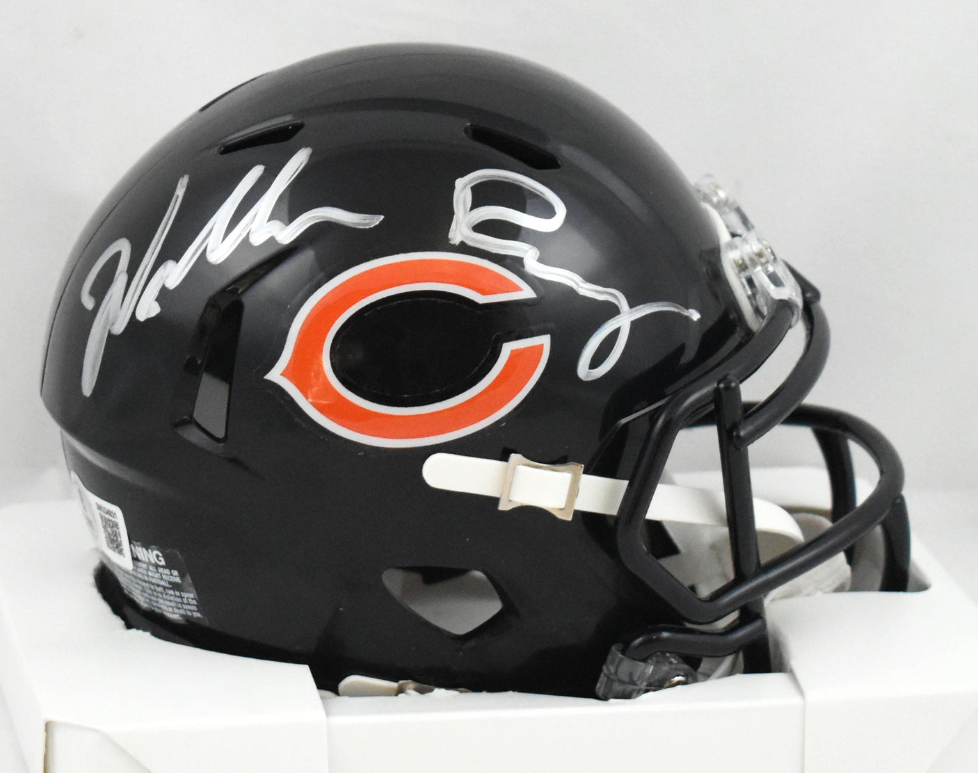 William Perry Autographed Chicago Bears Speed Mini Helmet - Beckett W Hologram