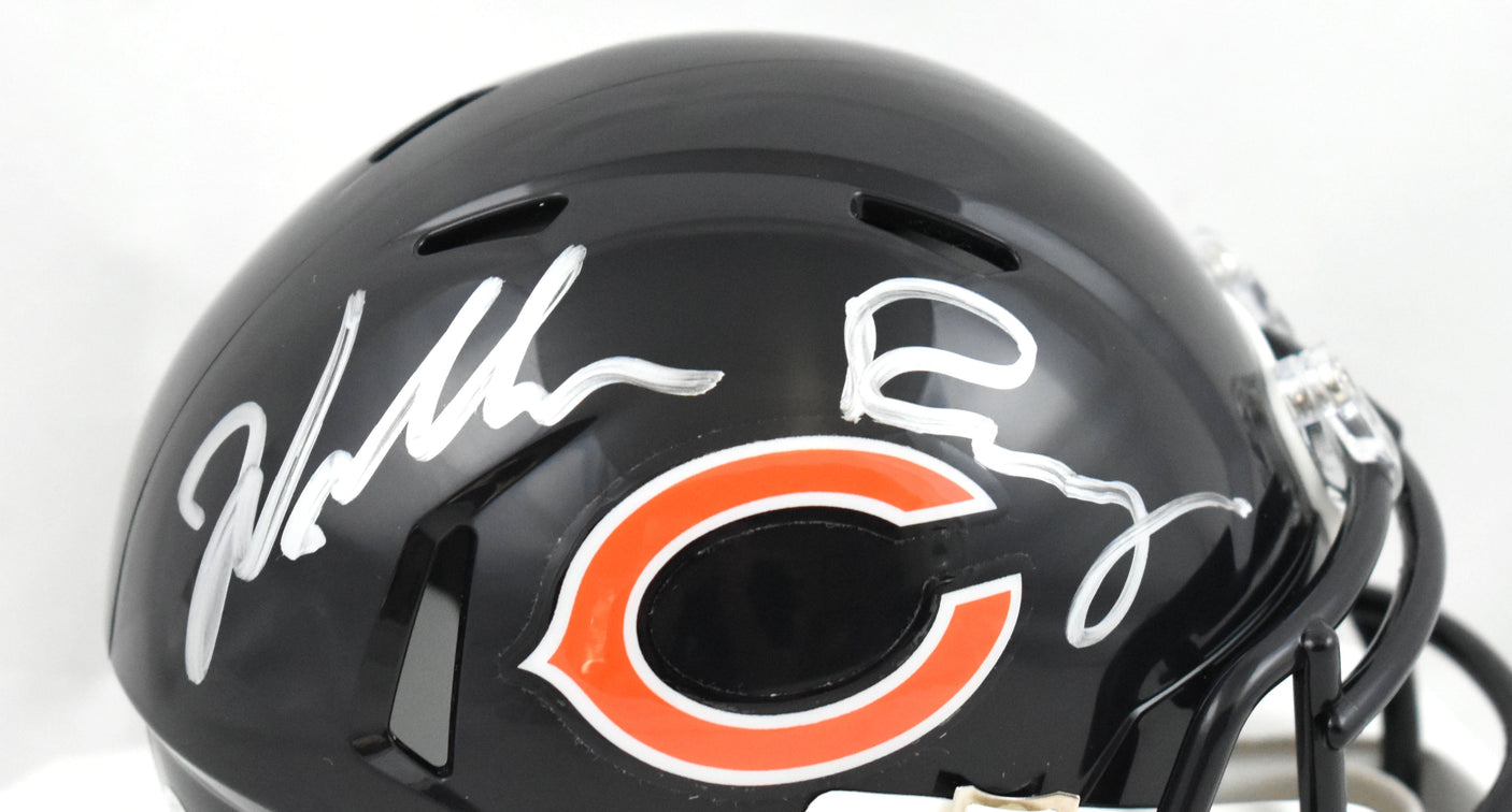 William Perry Autographed Chicago Bears Speed Mini Helmet - Beckett W Hologram