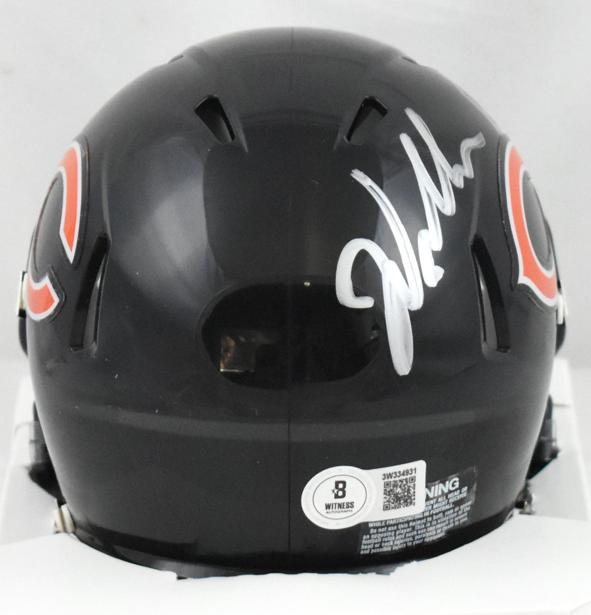 William Perry Autographed Chicago Bears Speed Mini Helmet - Beckett W Hologram
