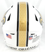 Ricky Williams Signed Saints F/S Alt 25 Speed Flex Helmet SWED - Beckett W Holo