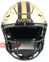 Ricky Williams Signed Saints F/S Rave Speed Flex Helmet SWED - Beckett W Holo
