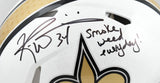 Ricky Williams Signed Saints F/S Alt 25 Speed Authentic Helmet - Beckett W Holo