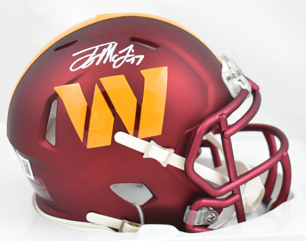 Terry McLaurin Signed Washington Commanders Speed Mini Helmet - Beckett W Holo