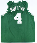Jrue Holiday Autographed Green Pro Style Jersey - Beckett W Hologram *Black