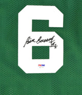 Bill Russell Autographed Green Pro Style Jersey - PSA *Black